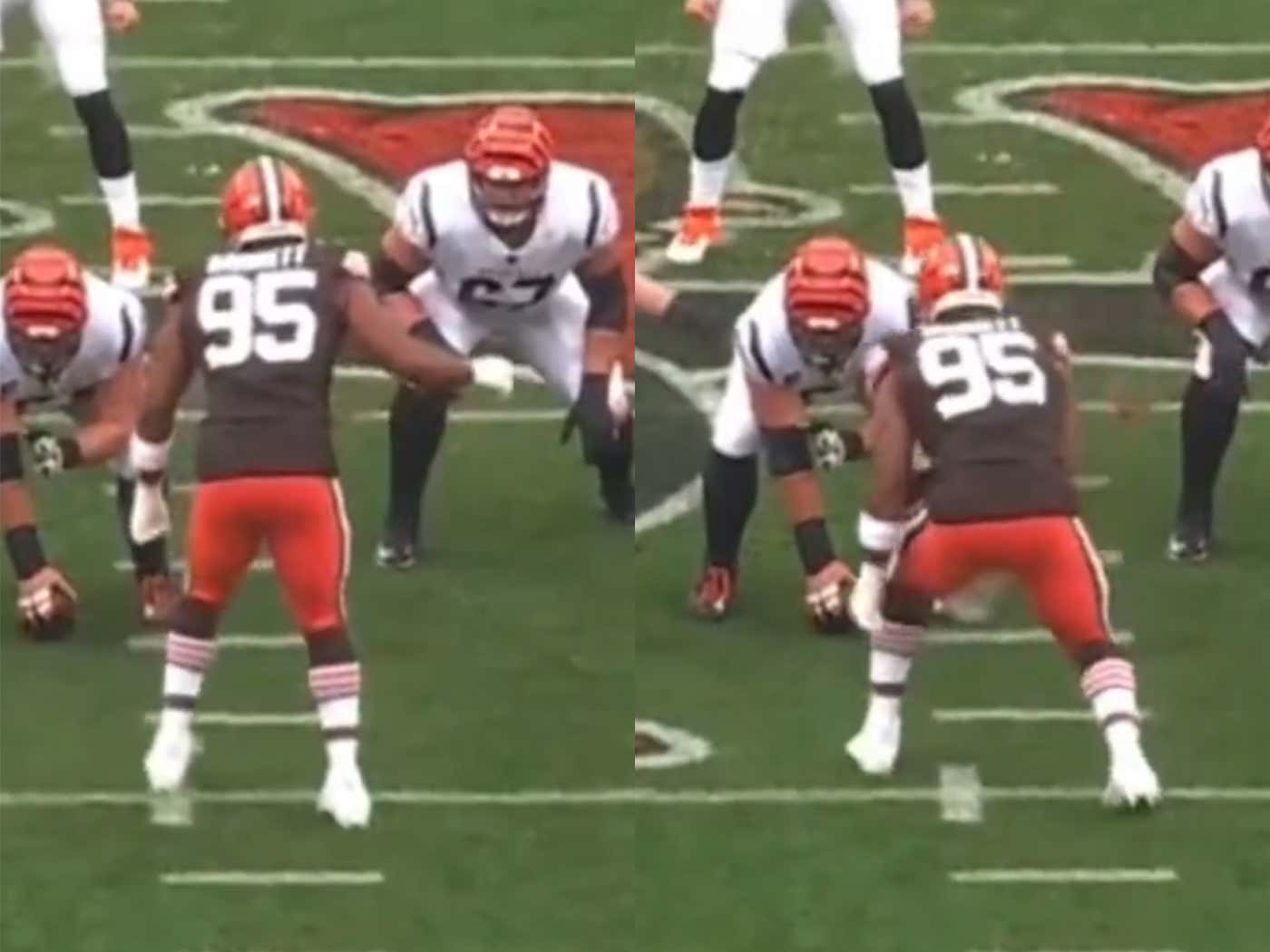 Myles Garrett Taunted Joe Burrow Like A Maniac Before The Browns Sacked Him