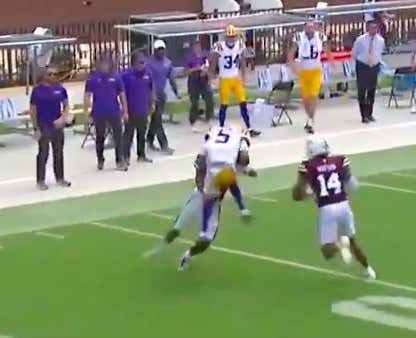 Mississippi State Got Screwed With One Of The Most Insane Targeting Calls You'll Ever See