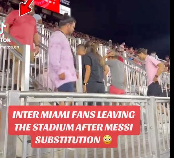 The Fact There's A Debate About People Leaving After Messi Got Subbed Out Proves (Again) There's No Weaker Fan Base Than Miami Sports