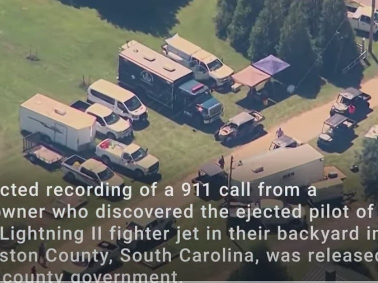 The 911 Call From The Pilot Who Ejected From The Lost F-35 Plane Has Been Released - To Say It's Bizarre Sounding Is An Understatement
