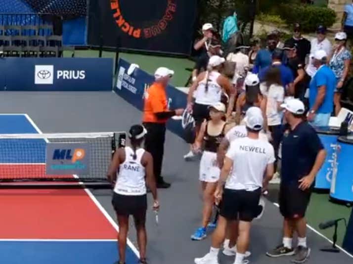 "Get Your Trash Girlfriend Out Of Here": Things Are Getting Extra Spicy In Professional Pickleball
