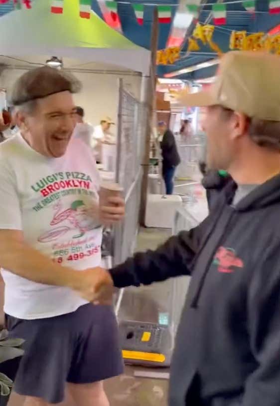 The Owner Of Luigi's Had An All Time One Liner At The One Bite Pizza Festival