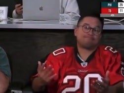 Get A Load Of This Random Bucs Fan Who Publicly, Out Loud, In This Reality Wished Injury To Jalen Hurts