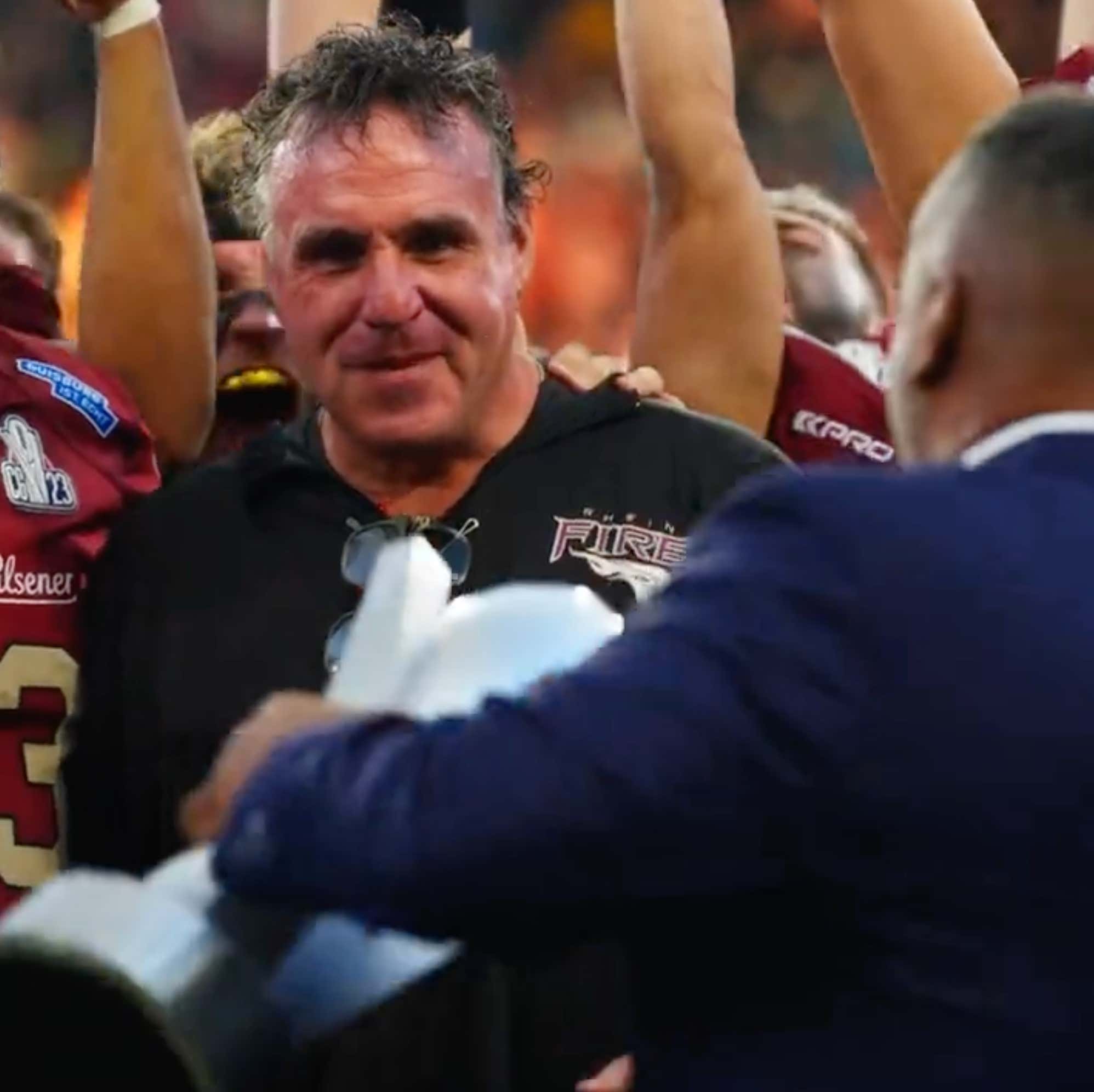 Former 49ers Coach/Legend Jim Tomsula Just Led His European Football Team To A 14-0 Championship Season Where They Won Each Game By An AVERAGE OF 27 POINTS