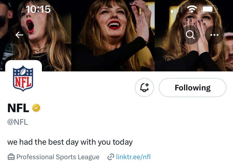 Connecting Some Dots: The NFL's Use Of Taylor Swift's Likeness