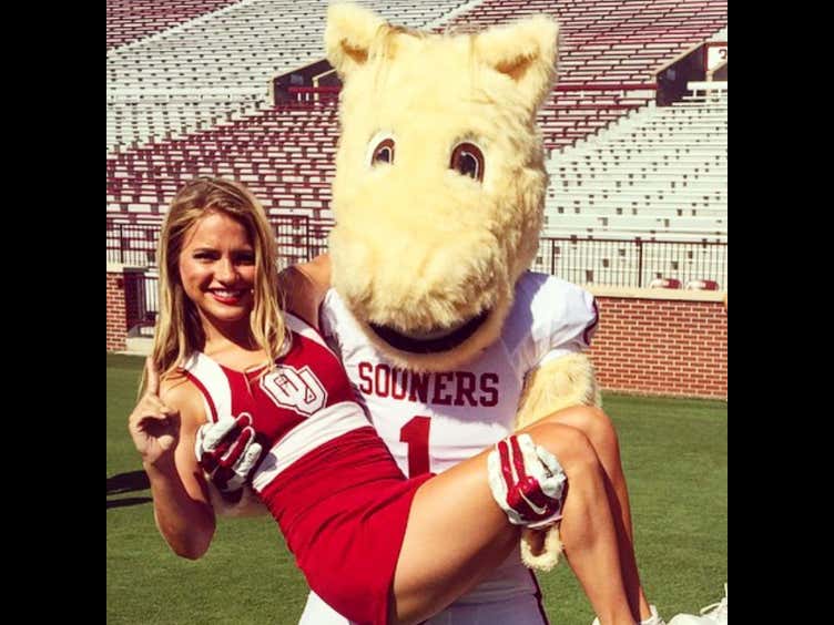 Saturday College Football Break With Oklahoma Cheerleaders