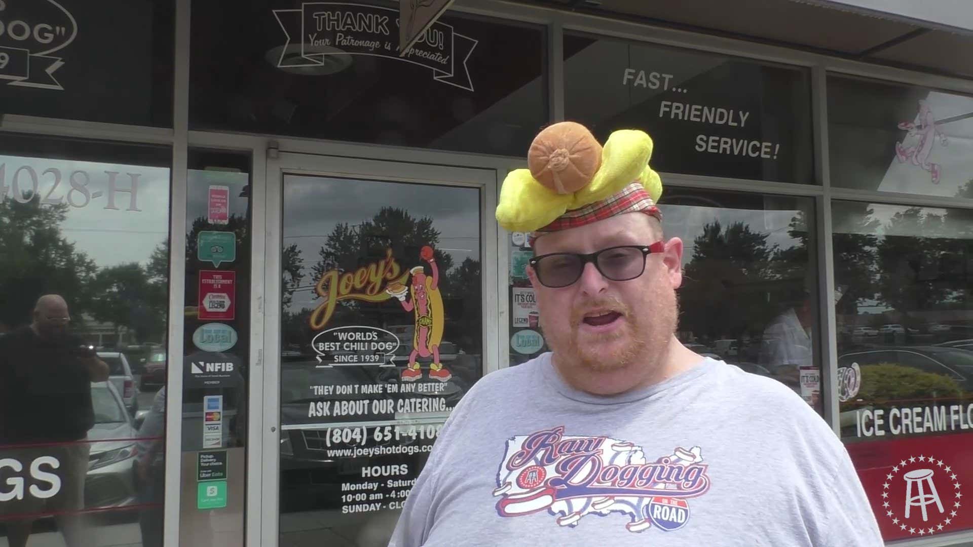 Raw Dogging at Joey's Hot Dogs in Virginia