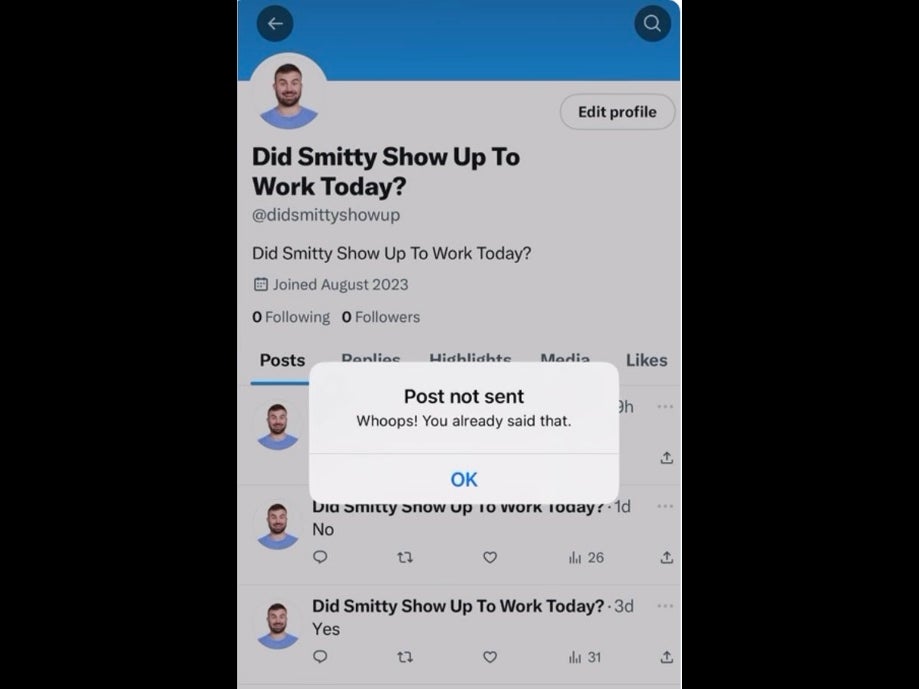 Elon Musk Better Fix The 'X' App Bugs Soon Or Else Blockhead Smitty Might Actually Never Show Up For Work Again