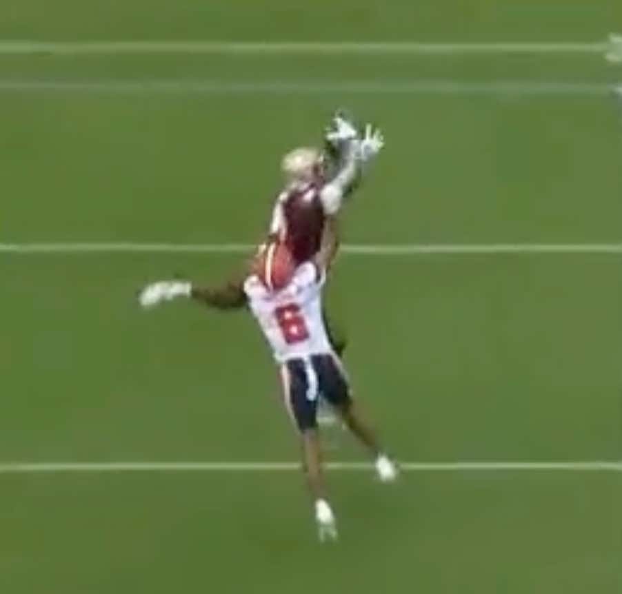 Keon Coleman Opened Things Up Against Syracuse With An Insane One Handed Grab