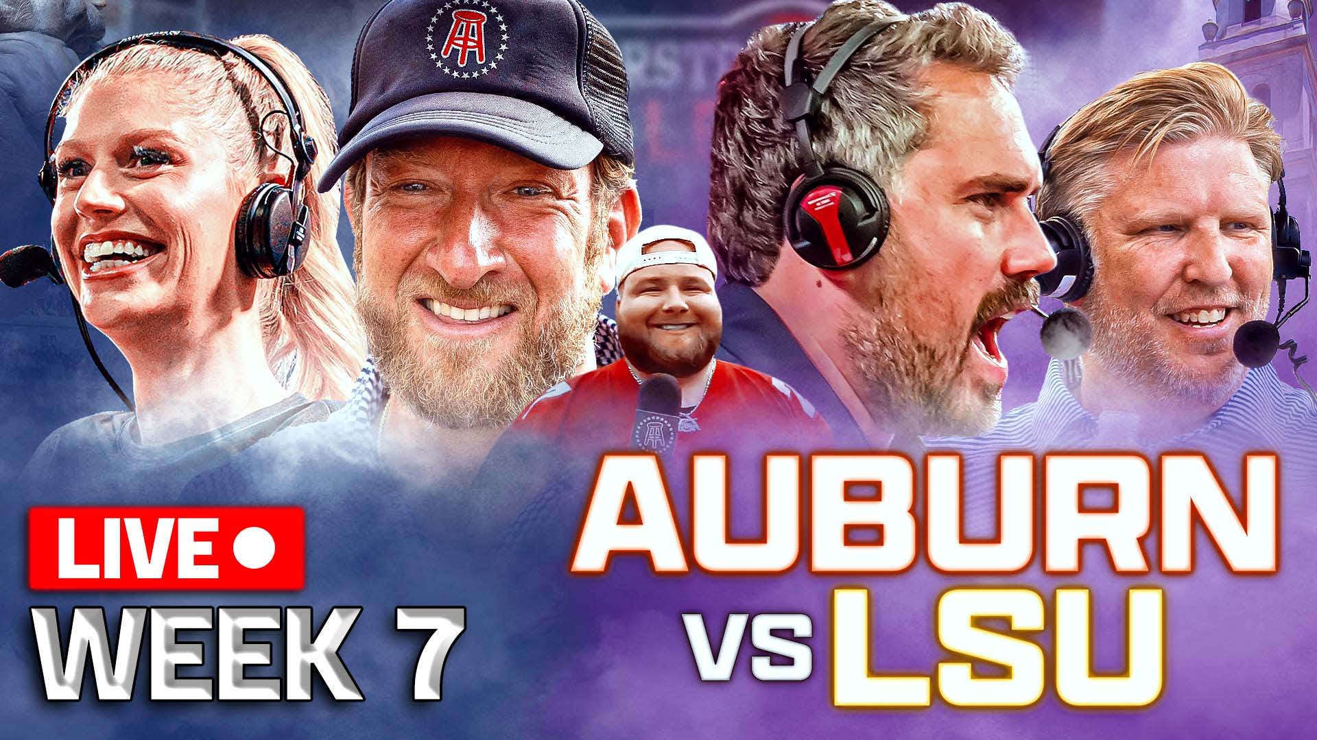Barstool College Football Show LIVE from Baton Rouge for Week 7