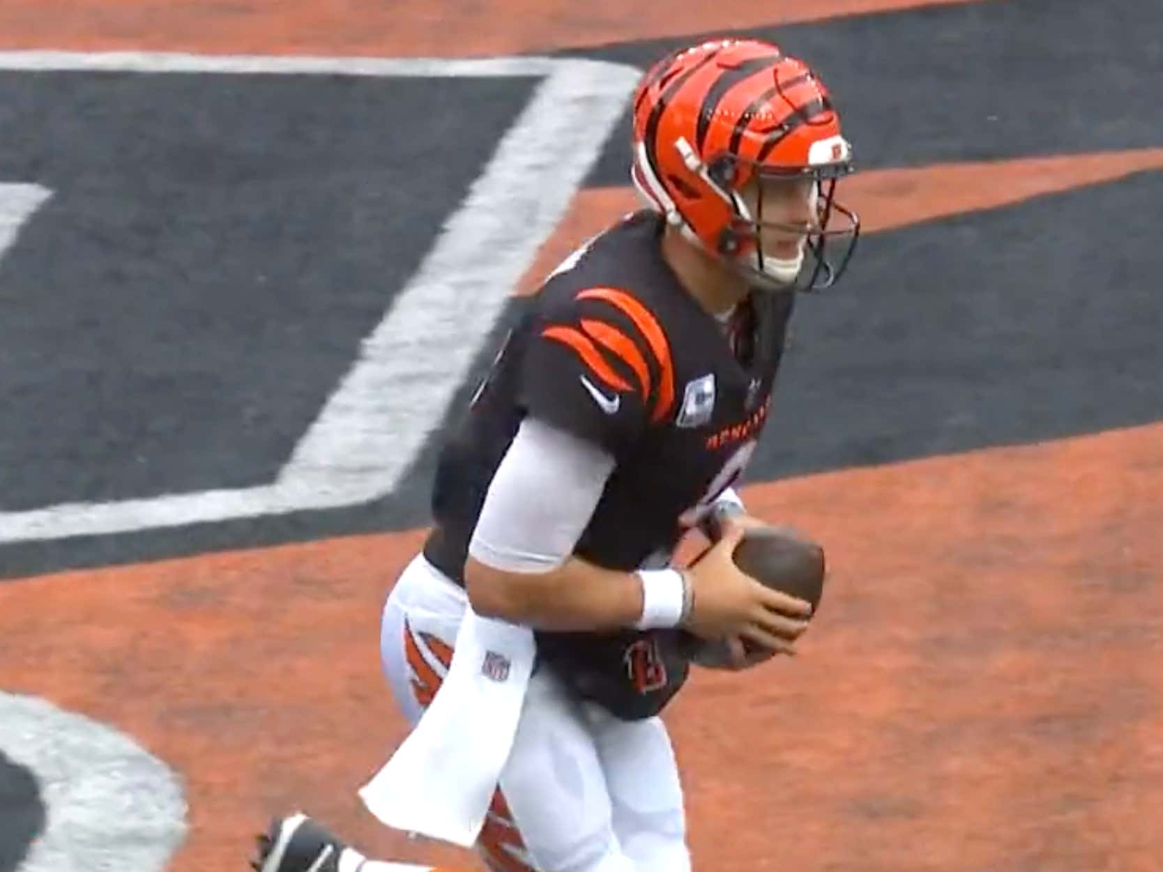 Joe Burrow Was On A Mission To Make Sure Andrei Iosivas Kept The Ball