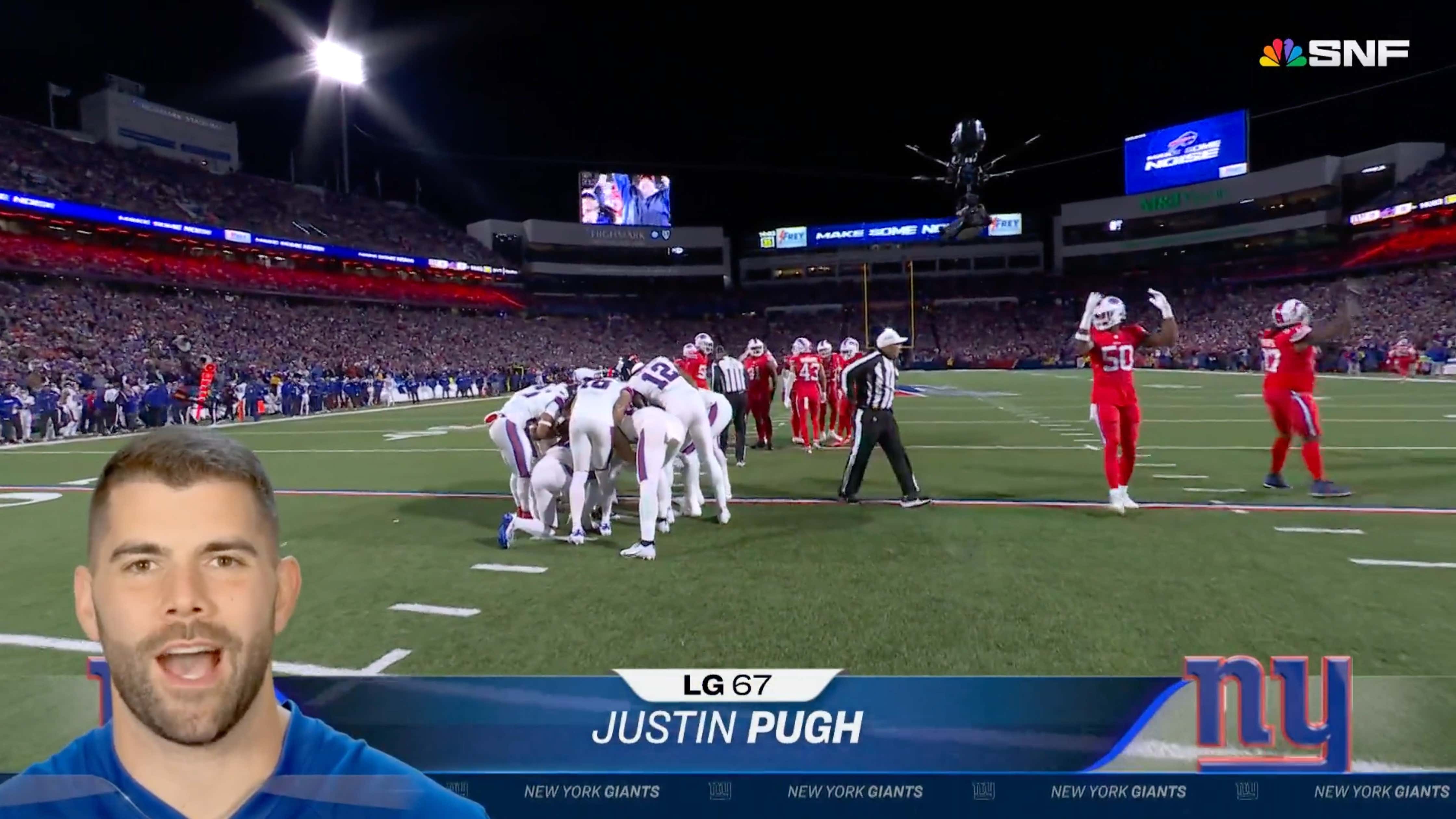 Justin Pugh Hit Us With An Incredible "Straight Off The Couch" Intro On Sunday Night Football Before Immediately Being Forced To Play Left Tackle Because Everybody On The Giants Is Getting Hurt