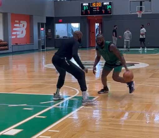 Bad News For The Haters And Losers Of Which There Are Still Many After It Appears Jaylen Brown Is Improving His Left Hand