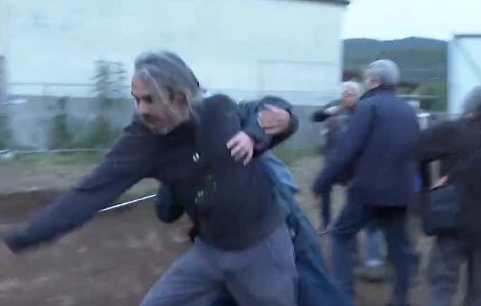 French Nun, The Sister Of Slam, With A Perfect Form Tackle Of Some Environmentalist Protester Made My Morning