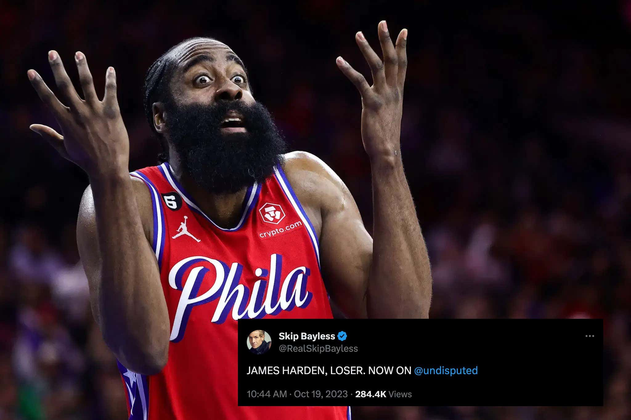And Just Like That, Skip Bayless Has Ended James Harden's Career