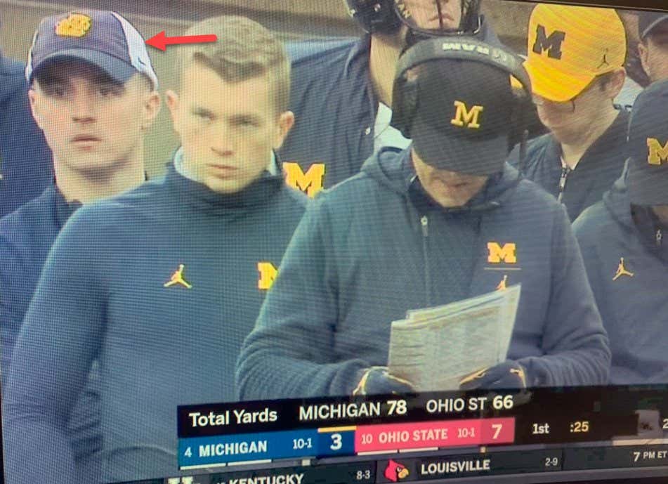Incriminating Video of Conor Stalions at Michigan's Blowout Win Over Notre Dame Has Surfaced. Now Things are Getting Serious.