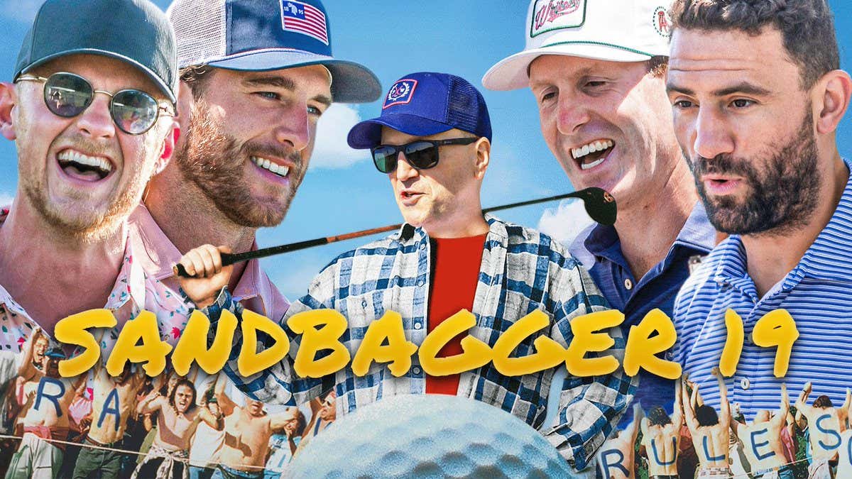 Stanley Cup Champion Jack Eichel + Calgary Flame Noah Hanifin vs. Paul Bissonnette and Ryan Whitney - Sandbagger #19