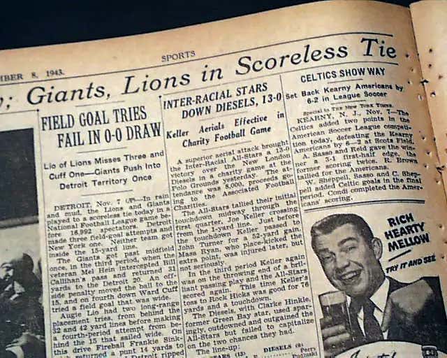 On This Date in Sports November 7, 1943: Scoreless in the Mud