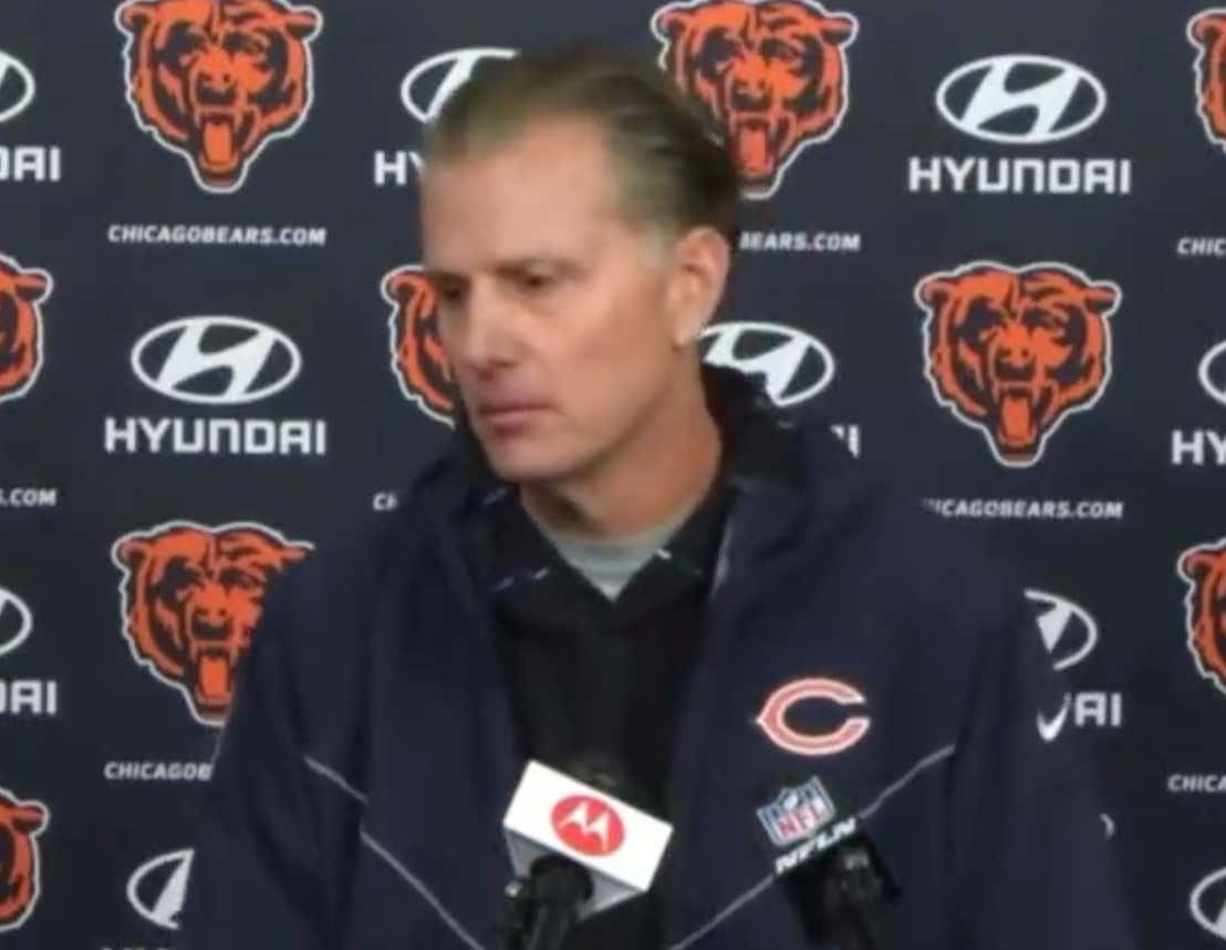 Yesterday We Saw Eberflus Brain Break During His Press Conference About Justin Fields