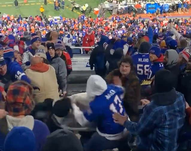 Sad Day For The Mafia: The Bills Are So Broken That Their Fans Are Now Fighting Each Other In The Stadium