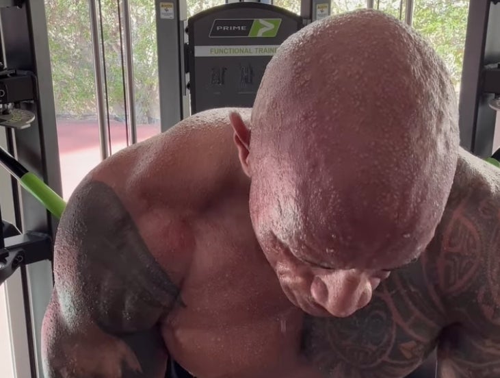 The Rock Has To Be The Sweatiest Human On Planet Earth