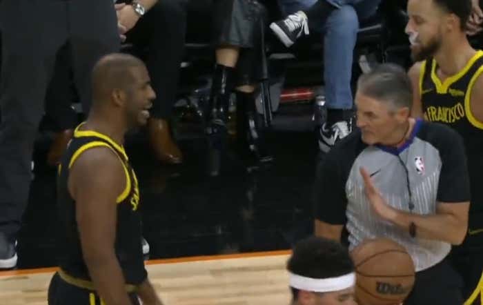 "You're A Bitch" - Chris Paul Lost His Shit After Scott Foster Got In His Feelings And Tossed Him To End The First Half Against The Suns