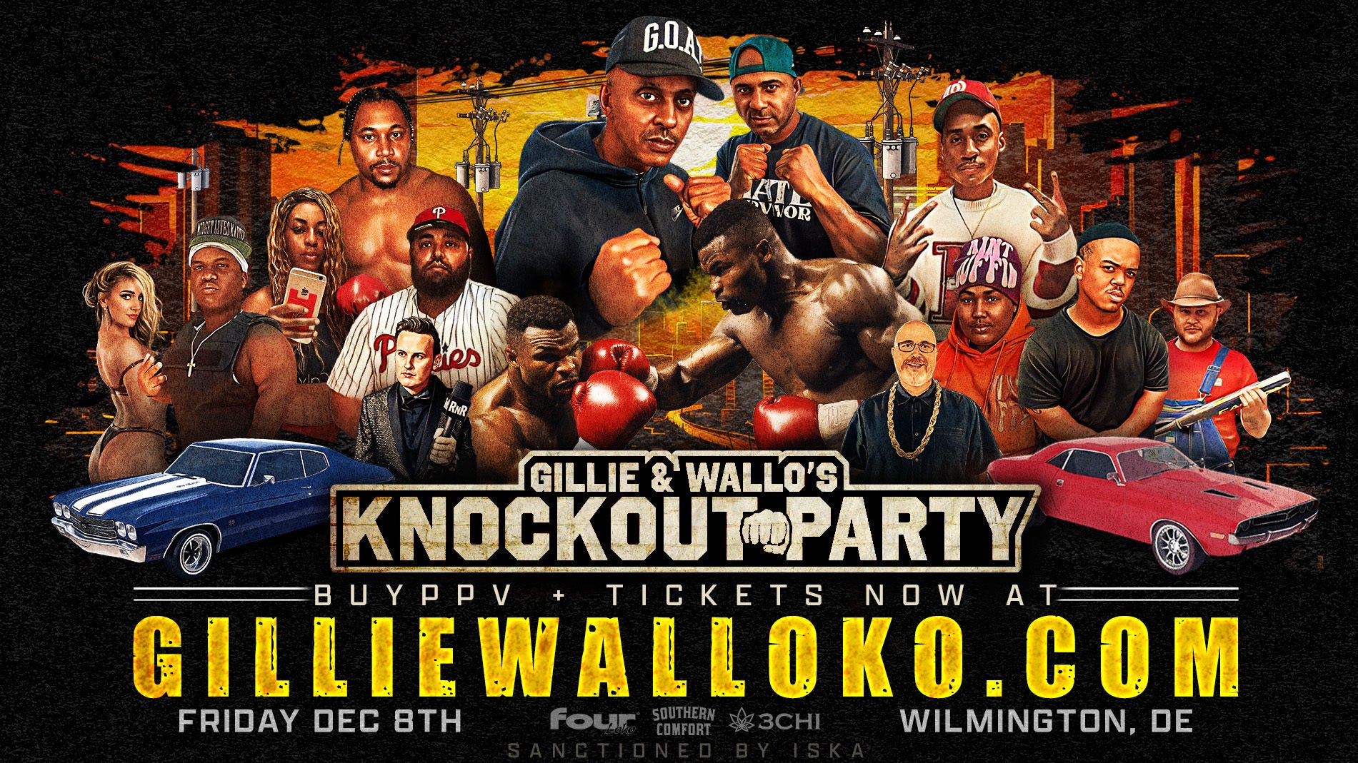 Rappers, Comedians, Dwarfs, Philly Locals, & Ring Girls... Here's Every Fight Coming This Friday Night At Gillie & Wallo's Knockout Party