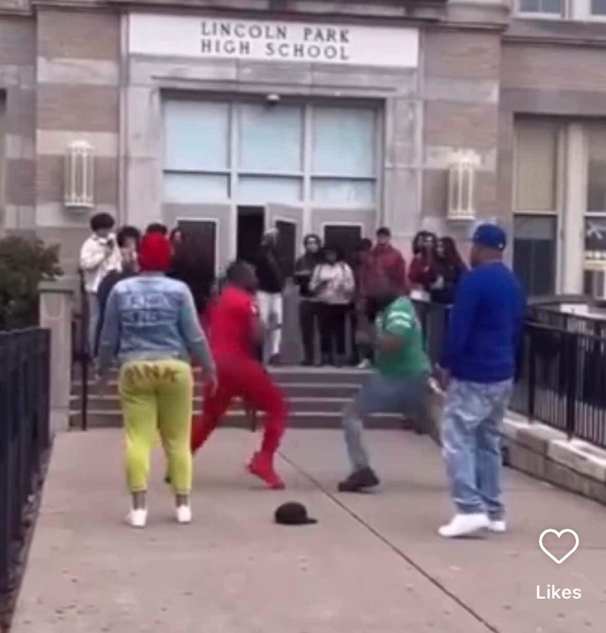 A Couple Of Chicago Fathers Squared Up And Traded Punches On The Front Steps Of Lincoln Park High School