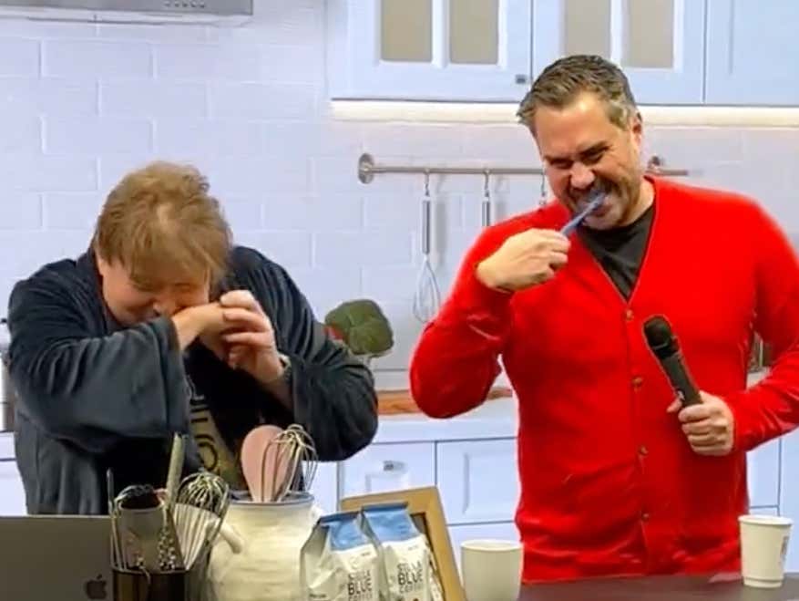 Big Cat Sharing A Toothbrush with me on Wake Up Mintzy Was Shocking