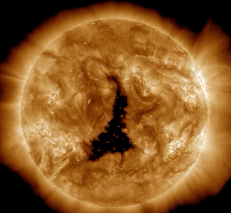 The Sun Has A Giant Black Hole In It. Is Now The Time To Panic?