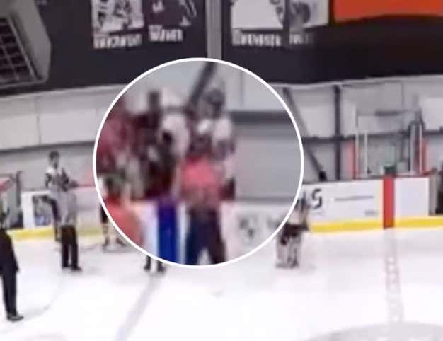 Beer League Hockey Coward Slashes Opponent In The Head, Proceeds To Get Shit Beat Out Of Him