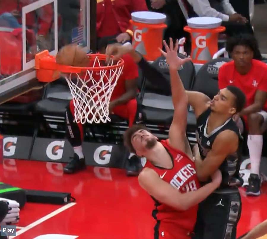 Victor Wembanyama Put Alperen Sengun On One Of The Best Posters You'll Ever See