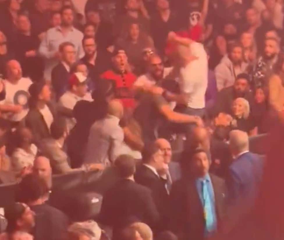 Sean Strickland And Dricus Du Plessis Just Got Into A Brawl In The Crowd At UFC 296