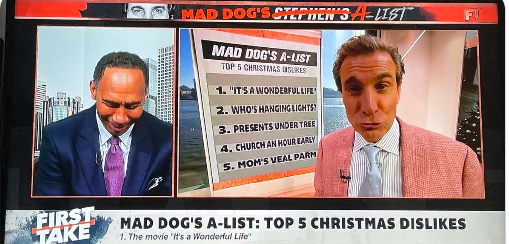 Breaking Down Mad Dog Russo's Top 5 Things He Dislikes About Christmas