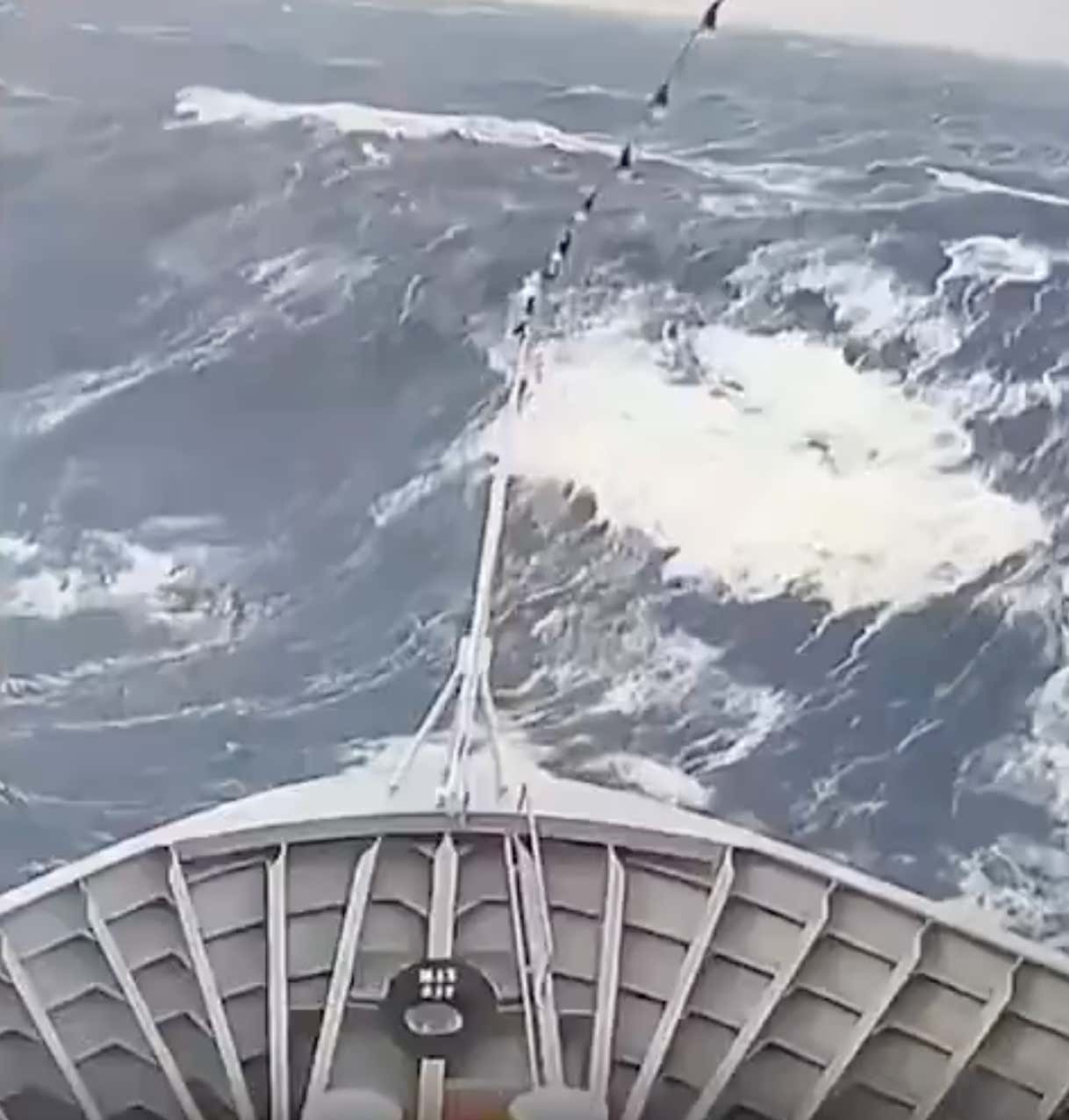 Cruises Are All Fun And Exciting Until Your Ship Gets Hit By a Massive Rogue Wave And Loses Power Like This One In The North Sea
