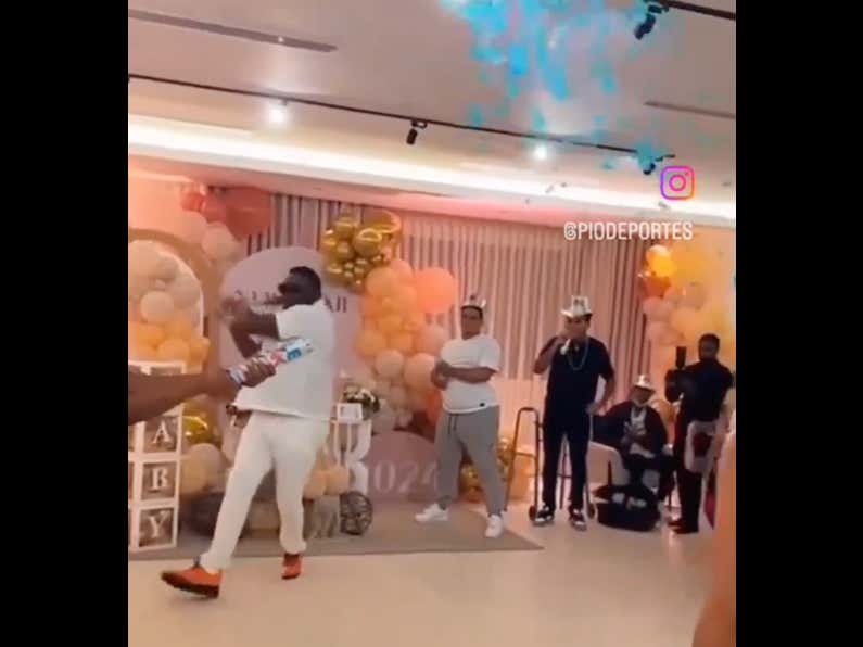 David Ortiz Swinging Out Of His Shoes And Missing His Gender Reveal Pitch Is A Toughhhh Look