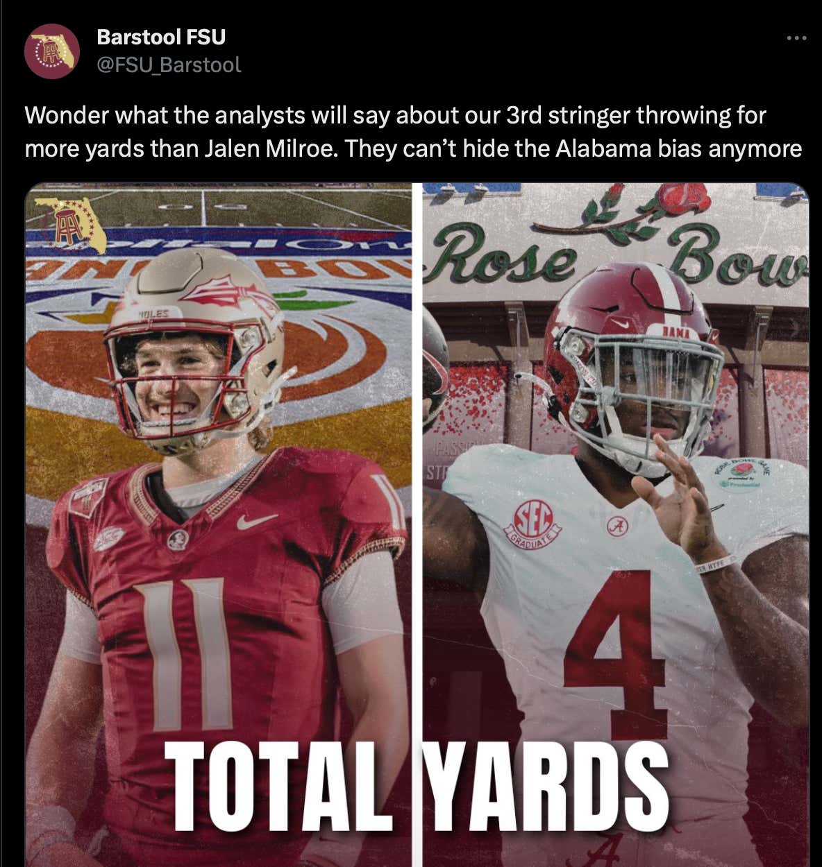 The Florida State Viceroy Account Posted Maybe the Worst Take in College Football History