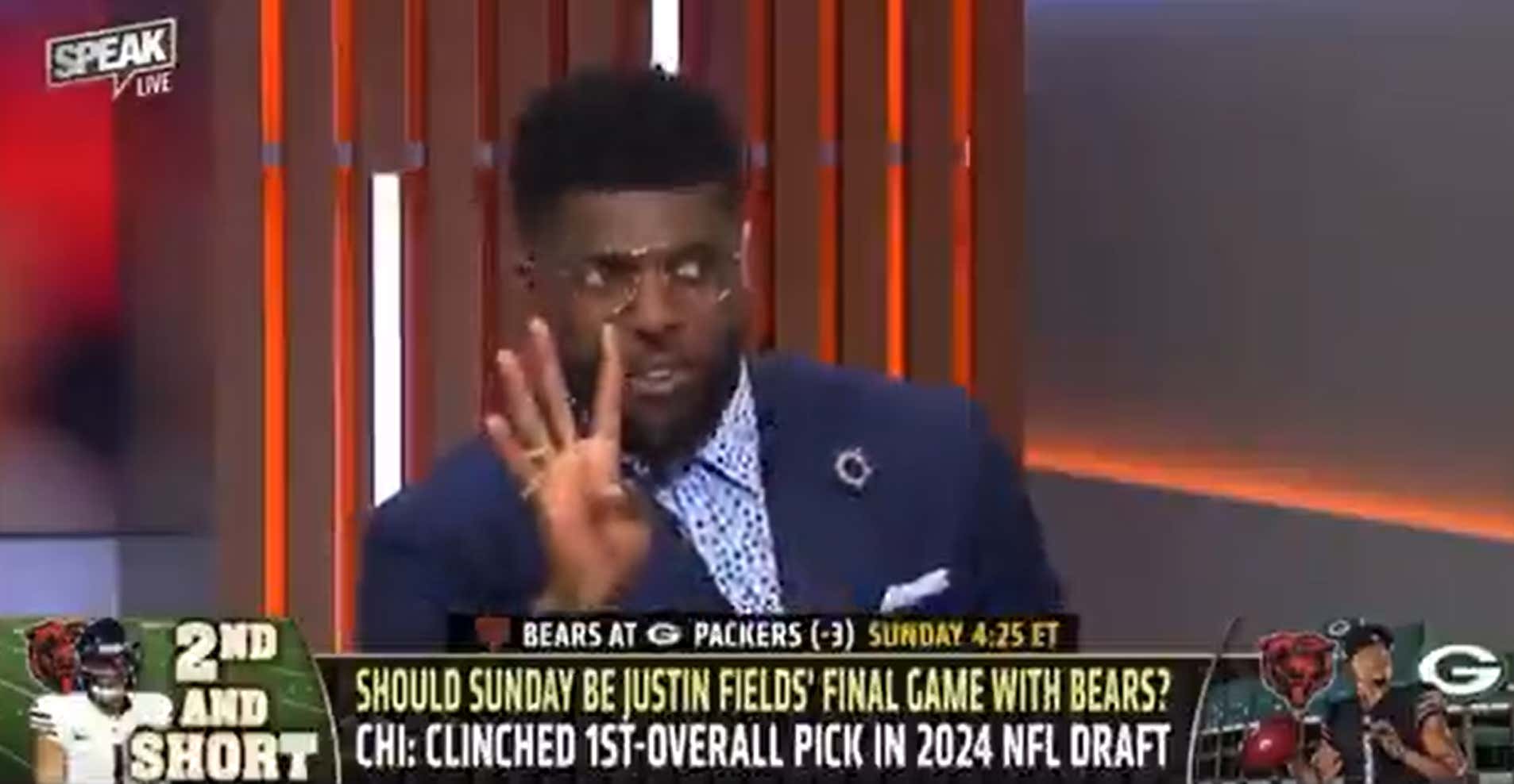 Emmanuel Acho Wrapped Up Dumbest Sports Take of 2024 By Saying The Bears Are Better Off Having One High Draft Pick Than Four High Draft Picks