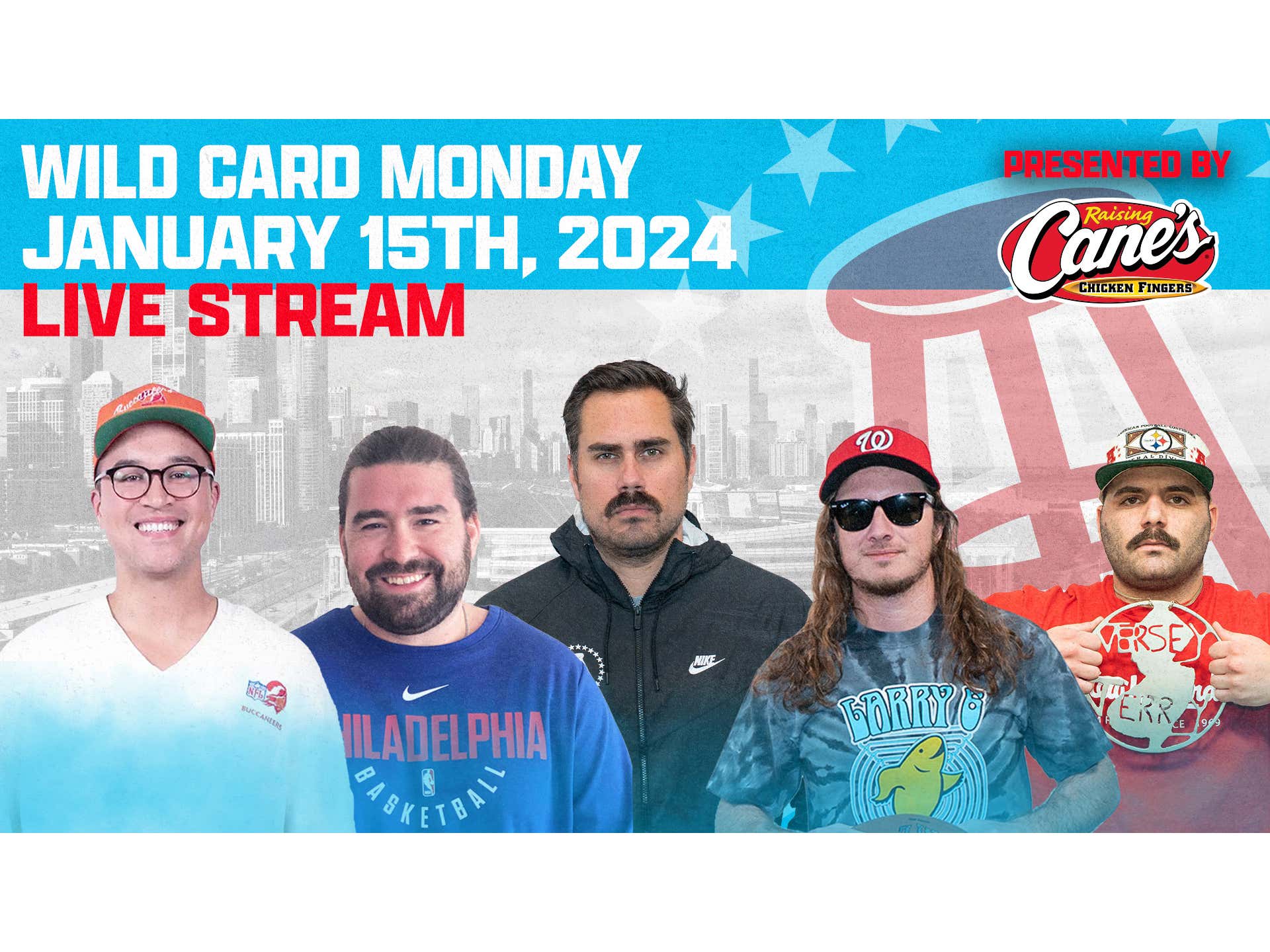 Live from the gambling cave for both Monday games presented by Raising