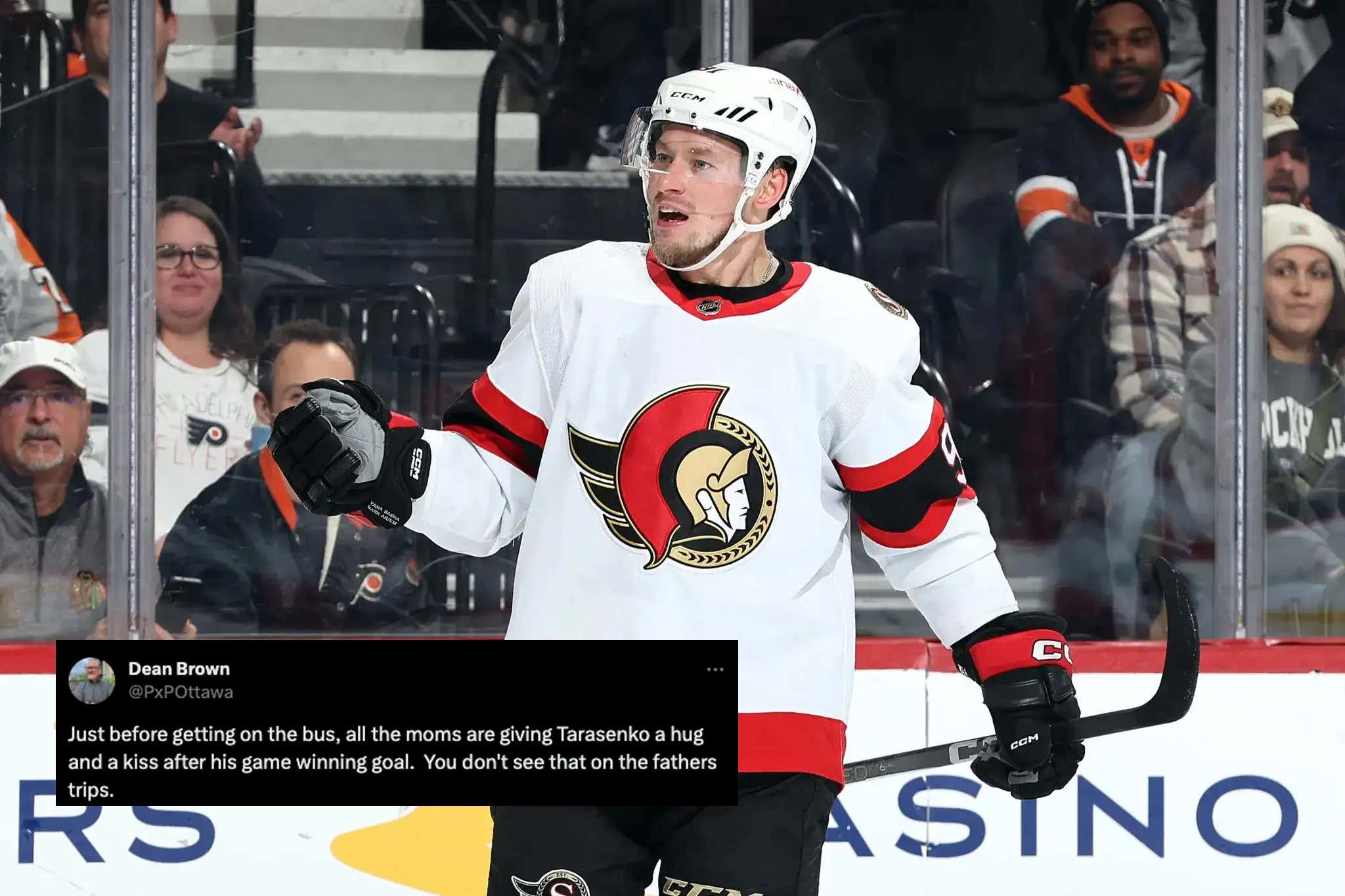 Vladimir Tarasenko Got to Spend His Weekend Kissing A Bunch Of Hockey Moms