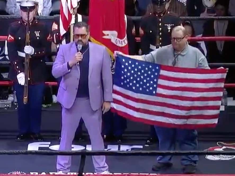 Big Cat Delivers A Glorious Rendition Of The National Anthem To Kick Off Rough N' Rowdy 23