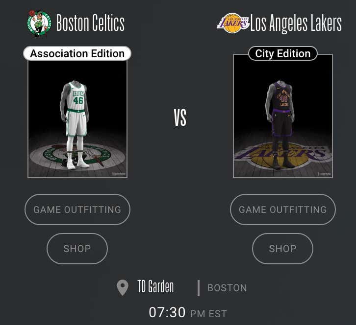 The NBA's Jersey Selection For Tonight's Lakers/Celtics Showdown Is An Absolute Travesty