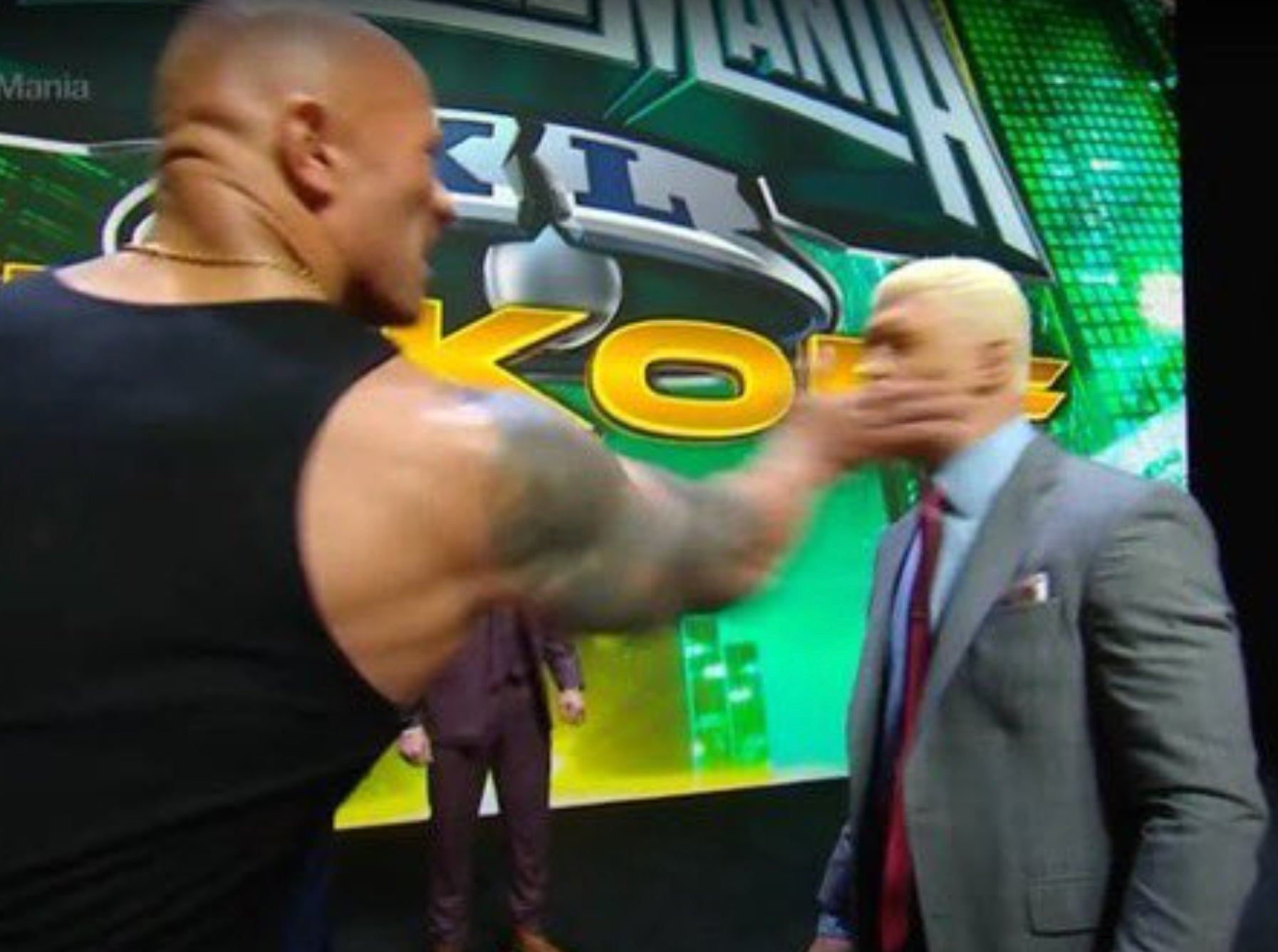 Cody Rhodes Chooses Roman Reigns And Get SLAPPED By The Rock At The WrestleMania Press Conference