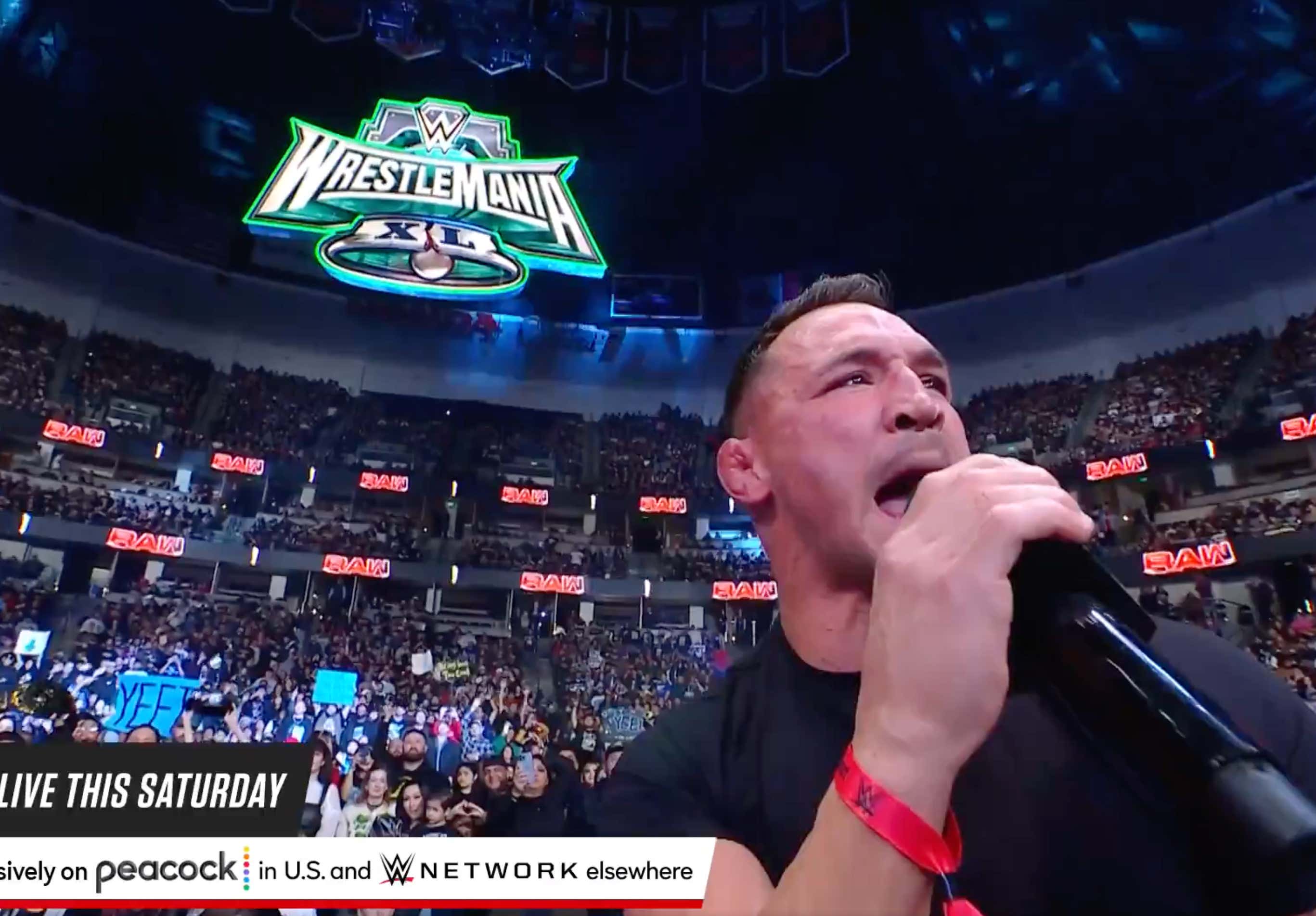 Michael Chandler Just Called Out Conor McGregor LIVE On....Monday Night RAW?!