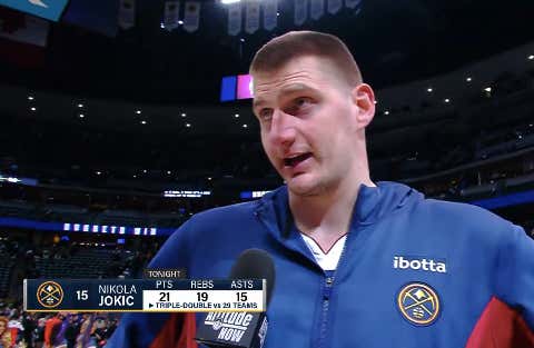 Nikola Jokic Messed Around And Made Some NBA History With A Perfect Triple Double And Naturally He Didn't Give A Shit