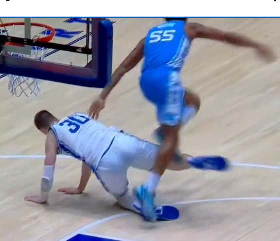 Typical Duke: Kyle Filipowski Is Now Purposely Tripping Opponents After Miraculously Recovering From His Career-Ending Court Storming Injury