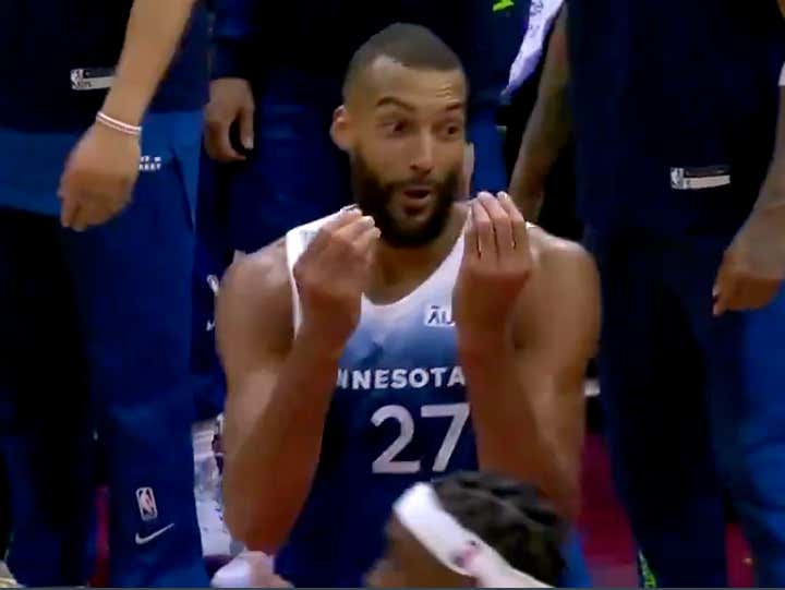 Rudy Gobert Broke Out The Money Sign Towards The Refs So The NBA ...