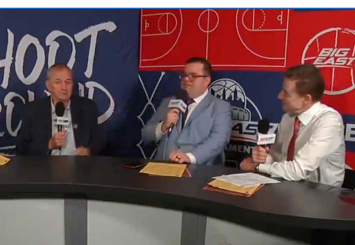 Dudes Rock: Our Beloved John Fanta Saved Jim Calhoun, Who Was Dominated By A Mic During His First Conversation With Rick Pitino In 20 Years