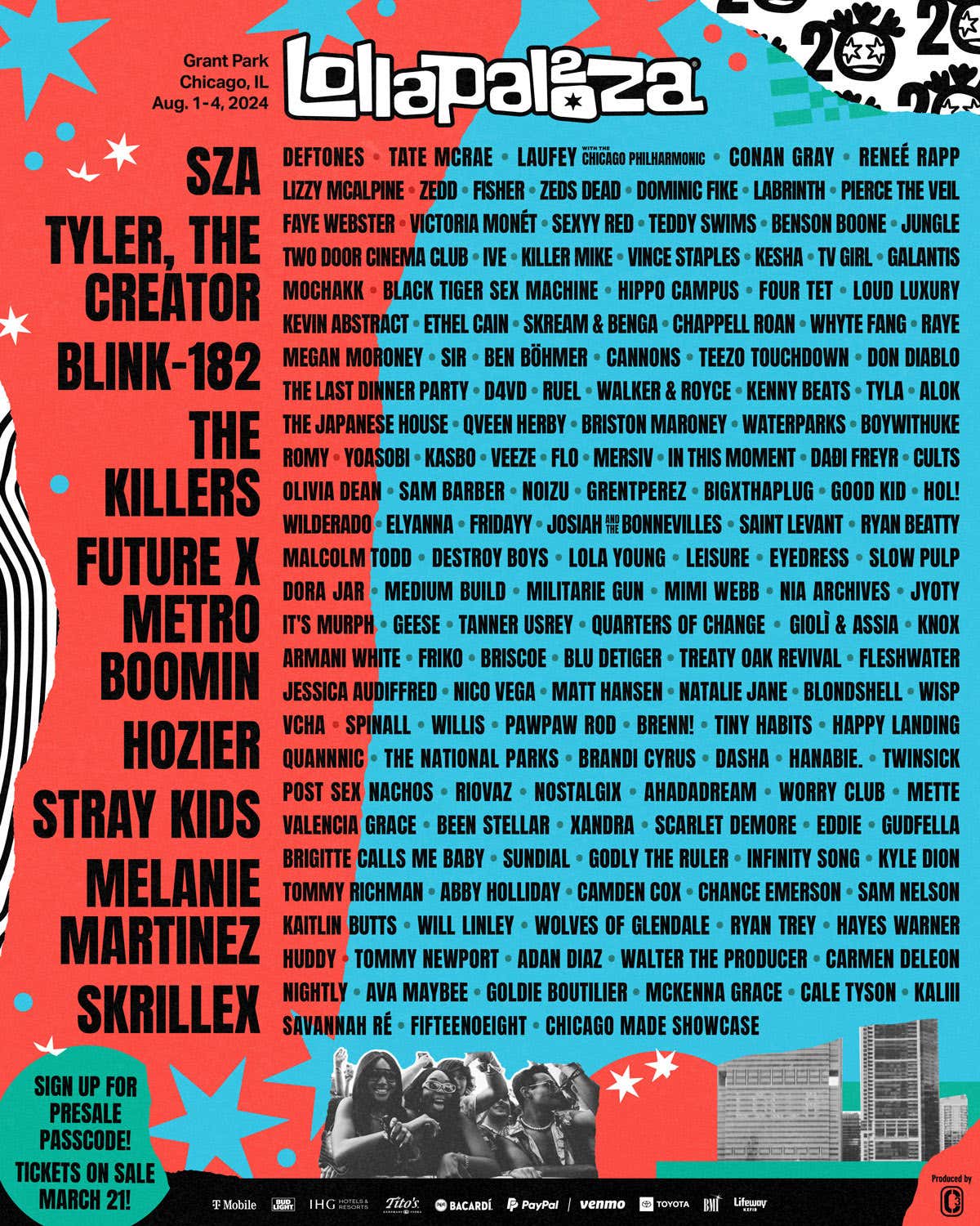 The Lollapalooza Lineup Dropped Today and It's Strong To Quite Strong