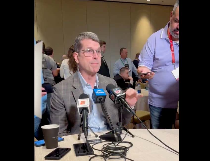 Jim Harbaugh Calls JJ McCarthy's Pro Day "Literally The Best I've Ever Seen"